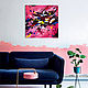 Acrylic painting large drops of paint abstraction in bright colors, Pictures, Moscow,  Фото №1