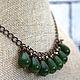 Necklace green jade, green, chain necklace crystal. Necklace. Ritasdreams (ritasdreams). My Livemaster. Фото №5