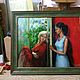 Two women. Oil on canvas. 40h50 cm. Pictures. Tatiana Chepkasova. My Livemaster. Фото №4