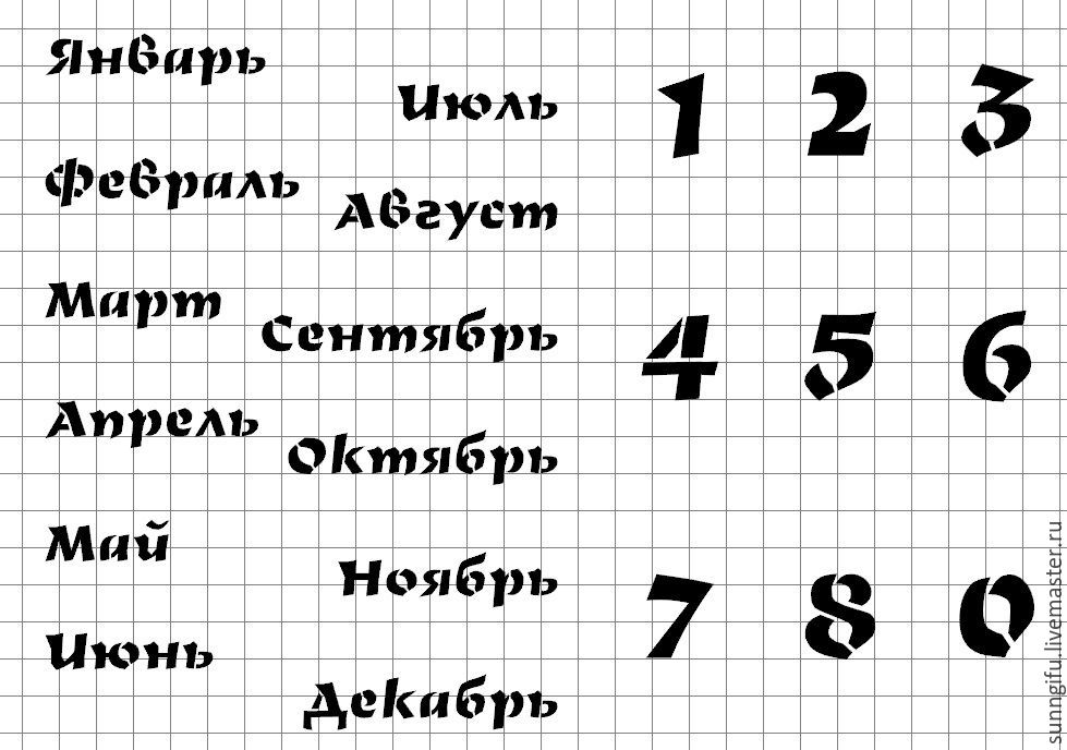 Название месяцев распечатать. Цифры для вечного календаря. Цифры и месяцы для вечного календаря. Вечный календарь цифры на кубиках. Цифры для вечного календаря декупаж.