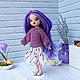 Magical Doll with Purple Hair. Interior doll. Soleatoys. My Livemaster. Фото №4