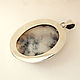 Valeria pendant with moss agate in a frame of 925 sterling silver SP0079. Pendant. Sunny Silver. My Livemaster. Фото №6