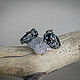 Paired silver rings with black onyx 'Ti Amo'. Wedding rings. Unusual Gemstone Jewelry. My Livemaster. Фото №4