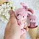 Зайчик,зайка,зайчонок. Мягкие игрушки. Ната Вязаные Элементы knitted.flower. Ярмарка Мастеров.  Фото №7