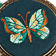 Order Embroidered pendant Emerald. Art Stitch by Juli Milokumova. Livemaster. . Pendants Фото №3