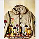 Jacket linen 'Kotofey and poppies', Outerwear Jackets, Temryuk,  Фото №1