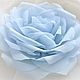 Order  Sky blue rose. cbzybt. Livemaster. . Brooch-clip Фото №3
