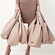 String Bag Pink Bag Bag Large Leather Bag Shopper T-shirt Bag, Sacks, Moscow,  Фото №1
