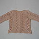 Openwork jacket made of tea rose cotton yarn. Childrens cardigan. 4 children-baby. My Livemaster. Фото №4