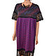 Purple tunic with viscose knitwear lace, Tunics, Colmar,  Фото №1