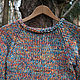 Радужный свитер. Свитеры. IRINA GRUDKINA Handmade Knitwear. Ярмарка Мастеров.  Фото №5
