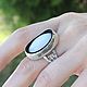 Ring with white onyx in 925 silver ALS0021, Rings, Yerevan,  Фото №1