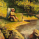 Oil painting ' Cupid fishing'. Pictures. Alex Shirshov beautiful pictures (shirshovart). Online shopping on My Livemaster.  Фото №2