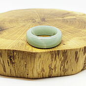 Украшения handmade. Livemaster - original item 20.25 R. Wide Green Aventurine Ring (ASH2025). Handmade.