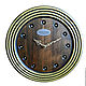 Wall clock. Beech. Old gold. Four. Watch. LogoClock. Online shopping on My Livemaster.  Фото №2