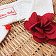 Воротничок из жаккарда "Red rose on white". Воротнички. Ciao, Bella!  женственная одежда. Ярмарка Мастеров.  Фото №5