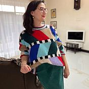 Вязаный свитер из ангоры женский