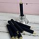 candles: Set of black wax candles, packing 8/16/24 pieces. Candles. MasterskayCvetlica (cvetlica). Online shopping on My Livemaster.  Фото №2
