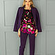 Women's pantsuit EXCLUSIVE purple 'VIOLETTE'. Suits. BRAGUTSA. Online shopping on My Livemaster.  Фото №2
