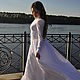 Stylized dress in the style of the Edwardian era 'Poetry 4' White sheet. Dresses. Moda No Time. My Livemaster. Фото №4