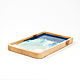 Wooden Cedar Serving Tray with Epoxy resin. WS17. Trays. ART OF SIBERIA. My Livemaster. Фото №4