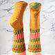 Вязаные пестрые носки. Носки. Носочки & Ко. Ярмарка Мастеров.  Фото №4
