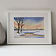 Watercolor of a Winter pond, Pictures, Rostov-on-Don,  Фото №1