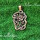 Заказать Кулон цветок Роза  модерн серия Цветочные сны коллекция nature. NIKISTORE - bronze (nikistore-art). Ярмарка Мастеров. . Подвеска Фото №3