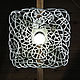 Order Openwork in square ceiling pendant light. Elena Zaychenko - Lenzay Ceramics. Livemaster. . Ceiling and pendant lights Фото №3