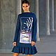 Winter knitted woolen women's dress for the New year, Dresses, Murcia,  Фото №1