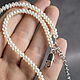 Order Natural White Pearl Beads Choker Shape Rondel. naturalkavni. Livemaster. . Beads2 Фото №3