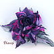 Rose brooch 'collet'. Silk flowers, cloth flowers. Flowers. Dizani. Online shopping on My Livemaster.  Фото №2