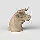 3D модель STL файл для 3д принтера и ЧПУ Бык бюст. Шаблоны для резки. 3dprint-models. Ярмарка Мастеров.  Фото №4