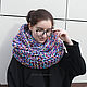 Снуд крупной вязки в два оборота по мотивам Кандинского. Снуды. IRINA GRUDKINA Handmade Knitwear. Интернет-магазин Ярмарка Мастеров.  Фото №2