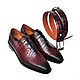 Oxfords and belt, genuine crocodile leather, gift set!, Oxfords, St. Petersburg,  Фото №1