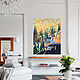The painting on wood 100x75sm "Sunshine city". Pictures. EVAG. My Livemaster. Фото №5