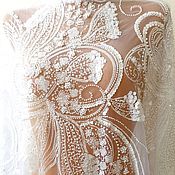 Материалы для творчества handmade. Livemaster - original item Embroidery on a grid with sequins. THE WINGS OF A BUTTERFLY. Handmade.