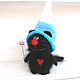 Котик в шапке миниатюрный котенок подарок для радости кошка игрушка. Игрушки. Уютные игрушки. Ярмарка Мастеров.  Фото №15