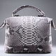 Genuine Python Leather Clasp Bag IMP0531Z. Classic Bag. CrocShop. Online shopping on My Livemaster.  Фото №2