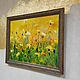 Painting summer landscape yellow painting yellow flowery meadow. Pictures. paintmart (oikos). Online shopping on My Livemaster.  Фото №2