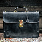 Сумки и аксессуары handmade. Livemaster - original item Leather briefcase in business fashion style.Howard. Handmade.