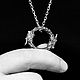 Кулон - кольцо Уроборос две головы из серебра 925  с чернением, 3 см, Кулон, Санкт-Петербург,  Фото №1