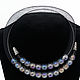 Copy of Copy of Copy of Copy of Copy of Mesh tube necklace with pearls. Necklace. Marina. My Livemaster. Фото №4