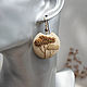 Beige earrings 'Hot afternoon' out of polymer clay. Earrings. AleksPolymer. Online shopping on My Livemaster.  Фото №2