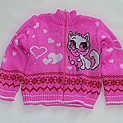 Одежда детская handmade. Livemaster - original item The jacket is warm, knitted, ,3-4 years old.. Handmade.