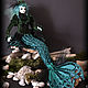 Mermaid Caradina copyright collectible doll handmade. Dolls. Zlata's fantasy dolls. My Livemaster. Фото №5