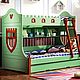 Рыцарь - двухъярусная кровать  из массива, Мебель для детской, Петрозаводск,  Фото №1