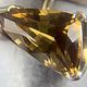 Заказать Кольцо с жёлтым цирконом 3,59 ct огранки триллиант. AMG. Ярмарка Мастеров. . Кольца Фото №3