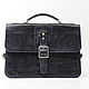 Portfolio: Leather briefcase M-9-006-CR, Brief case, Lipetsk,  Фото №1