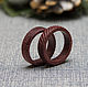 Set of two wooden rings
